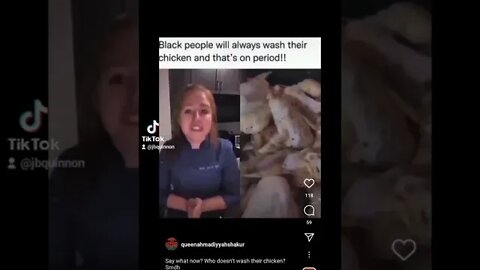 woman tells us that washing chicken before cooking it will make you sick? #wtf #lol #sheetrippin