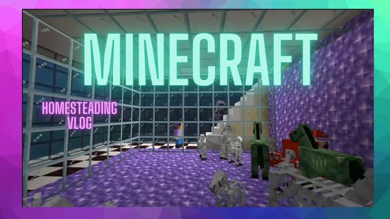 Minecraft: Homesteading VLOG EP 8: The Weirdest Zoo
