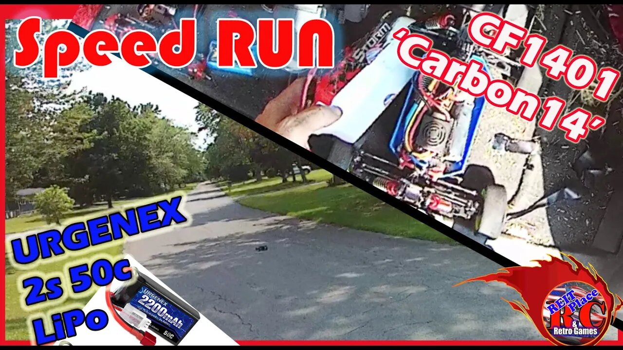 Speed Run - URGENEX 50c 2s LiPo - 'Carbon14' - CF1401 wltoys 144001