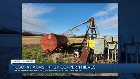 Tulsa County sod farmers robbed of thousands of dollars in copper