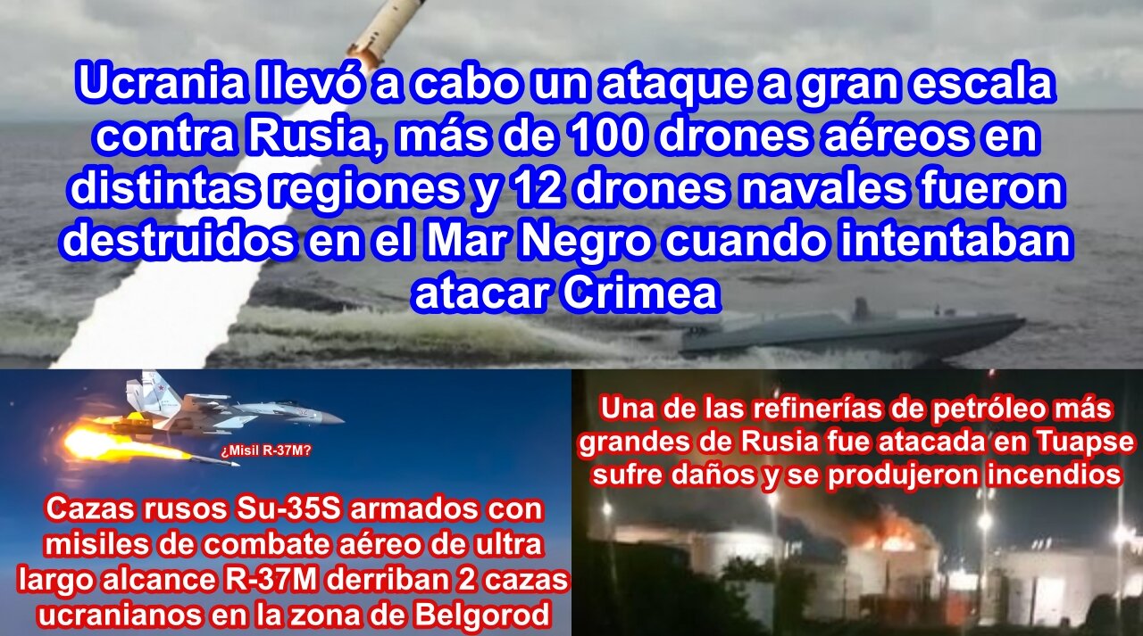 Ucrania lanzó el mayor ataque contra Rusia hasta ahora Rusia destruyó el cuartel general en Jarkov