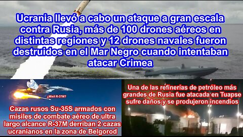 Ucrania lanzó el mayor ataque contra Rusia hasta ahora Rusia destruyó el cuartel general en Jarkov