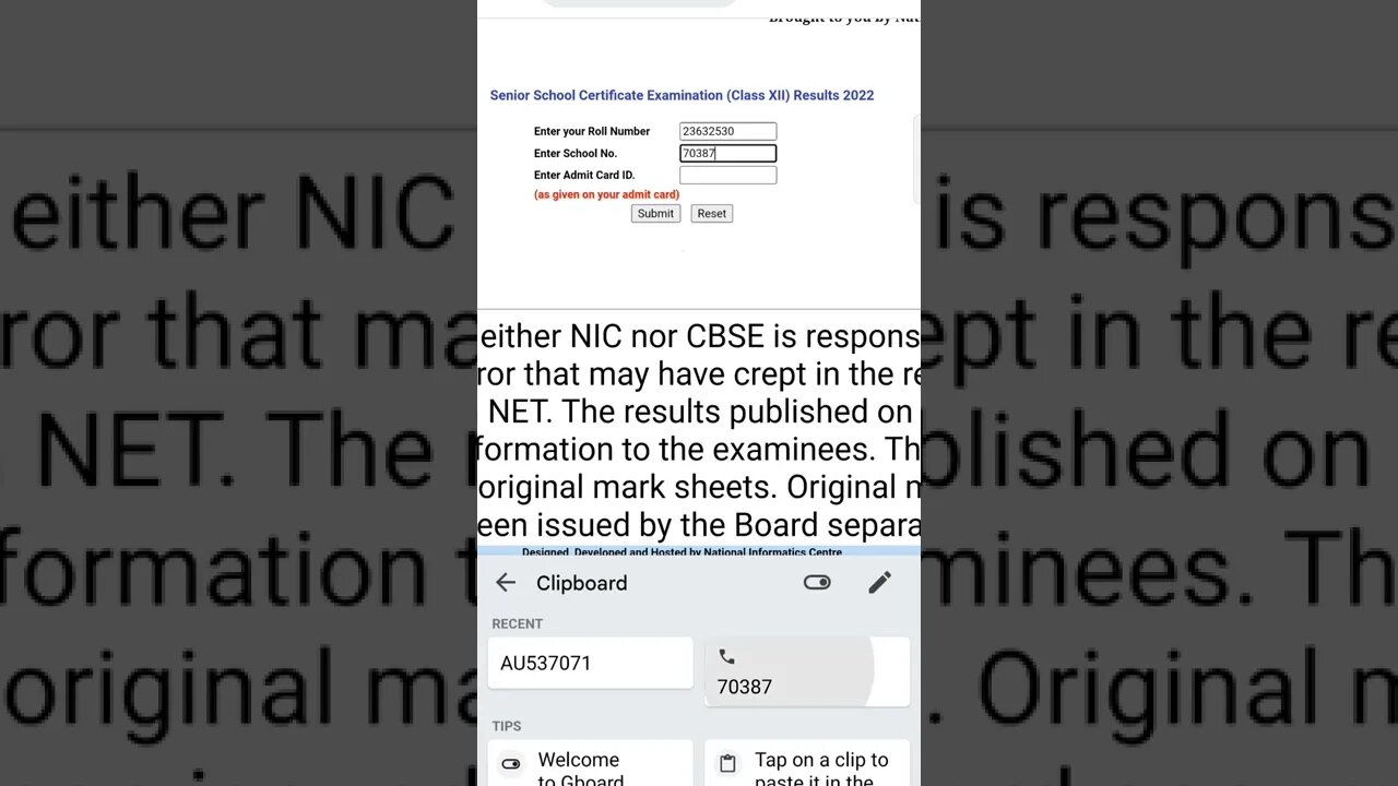 class 10th and 12th Result link in discription and in comment section