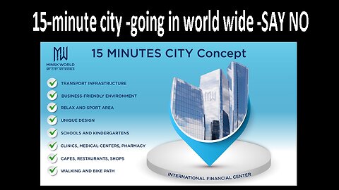 15-minute city -going in world wide -SAY NO