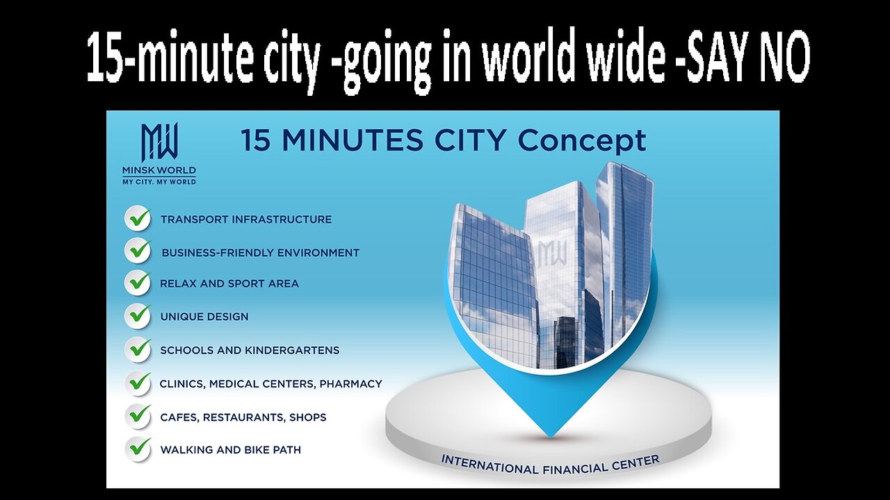 15-minute city -going in world wide -SAY NO