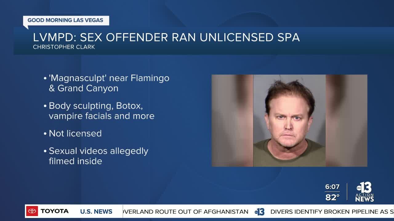 LVMPD: Sex offender ran unlicensed spa