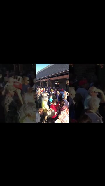 YUGE ! Crowd for the America First rally in The Villages, FL #Shorts