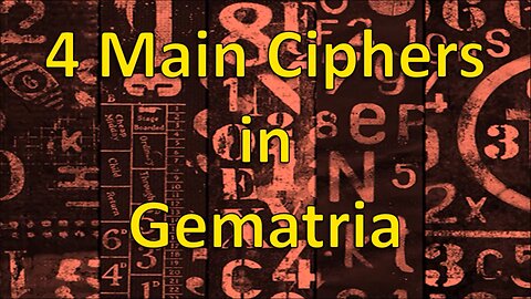4 Main Ciphers in English Gematria