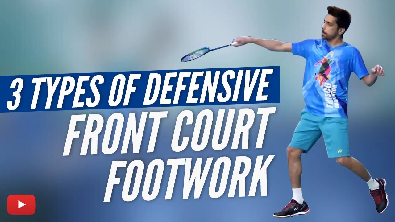 3 Types of Defensive Front Court Footwork - Become a Better Badminton Player - Abhishek Ahlawat