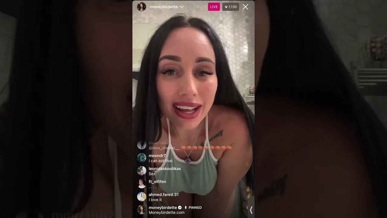 MONEYBIRDETTE INSTAGRAM INFLUENCE/ OF MODEL LIVE (07/10/23)