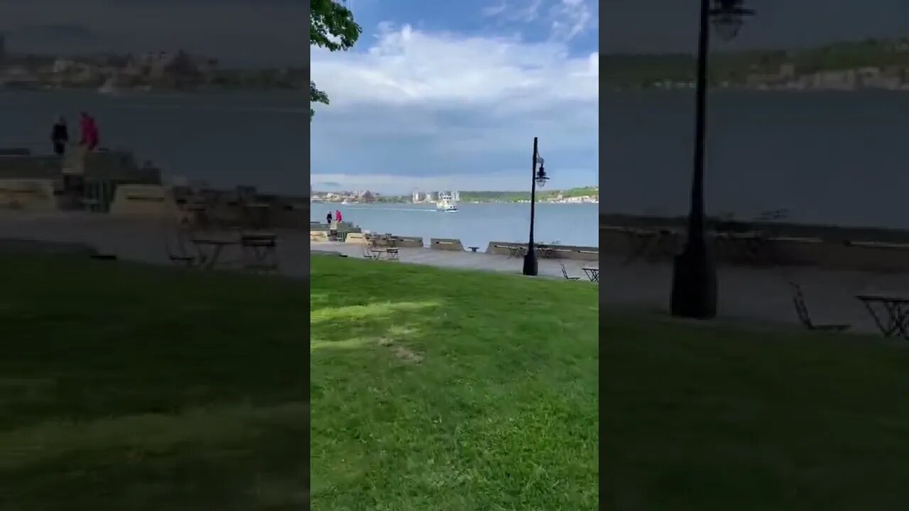 The ferry returning in Halifax NS