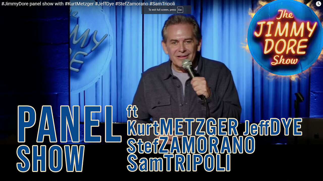 Jimmy Dore panel show‡Kurt Metzger⨳Stef Zamorano⨳Jeff Dye⨳Sam Tripoli(pt1)