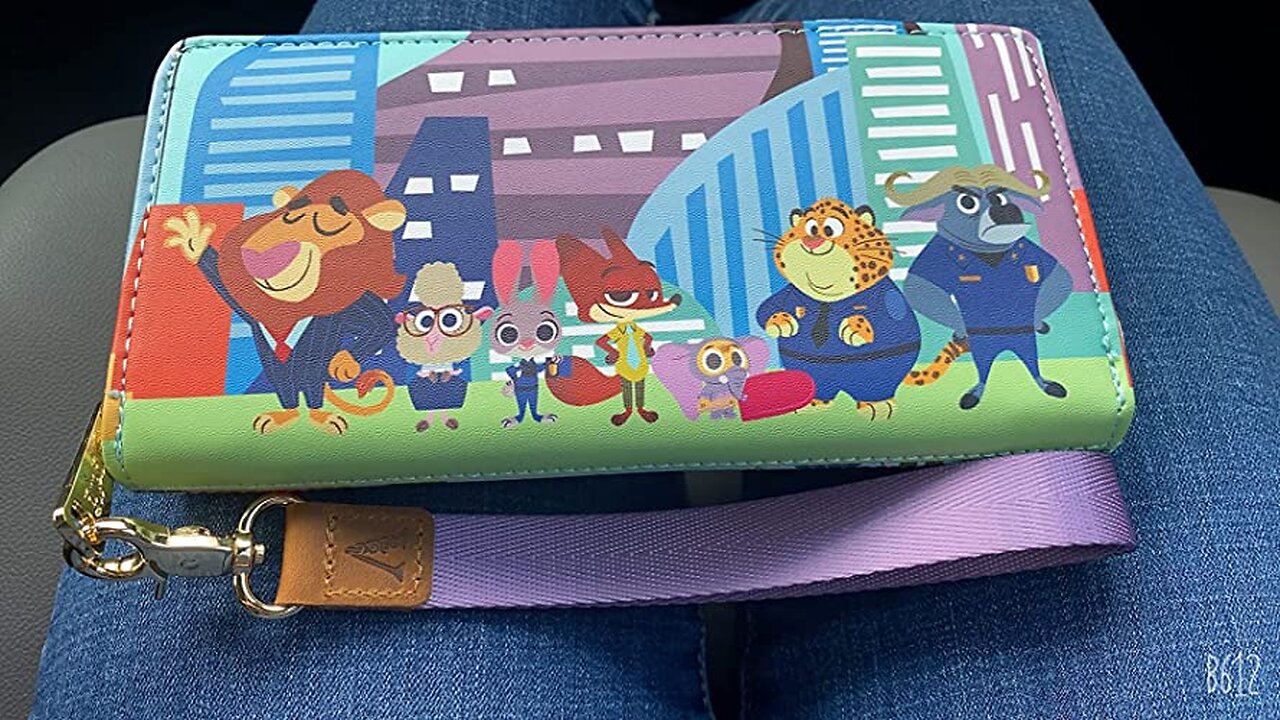 Loungefly Disney Zootopia Chibi Group Zip Around Wallet