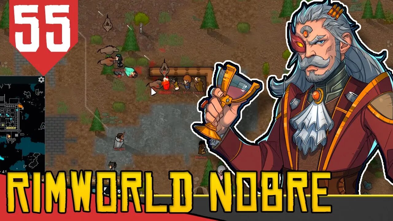 Usando WARGS na Guerra - Rimworld Royalty Base Aberta #55 [Gameplay Português PT-BR]