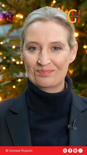 Alice Weidel (Federal Spokesperson of the AfD), wishes Trump a Merry Christmas and a prosperous term