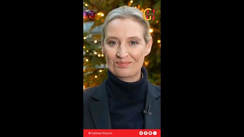 Alice Weidel (Federal Spokesperson of the AfD), wishes Trump a Merry Christmas and a prosperous term