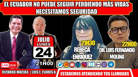 El Ecuador no puede seguir perdiendo más vidas. Necesitamos seguridad