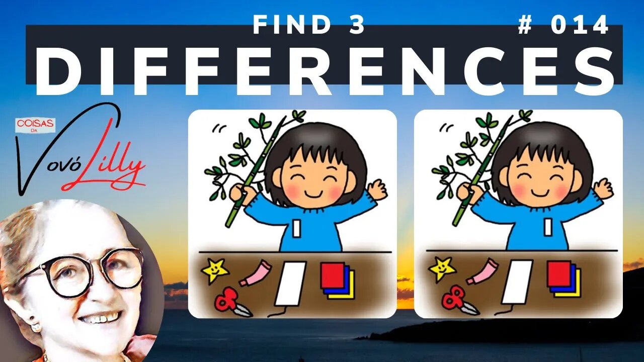 FIND THE THREE DIFFERENCES | # 014 | EXERCISE YOUR MEMORY