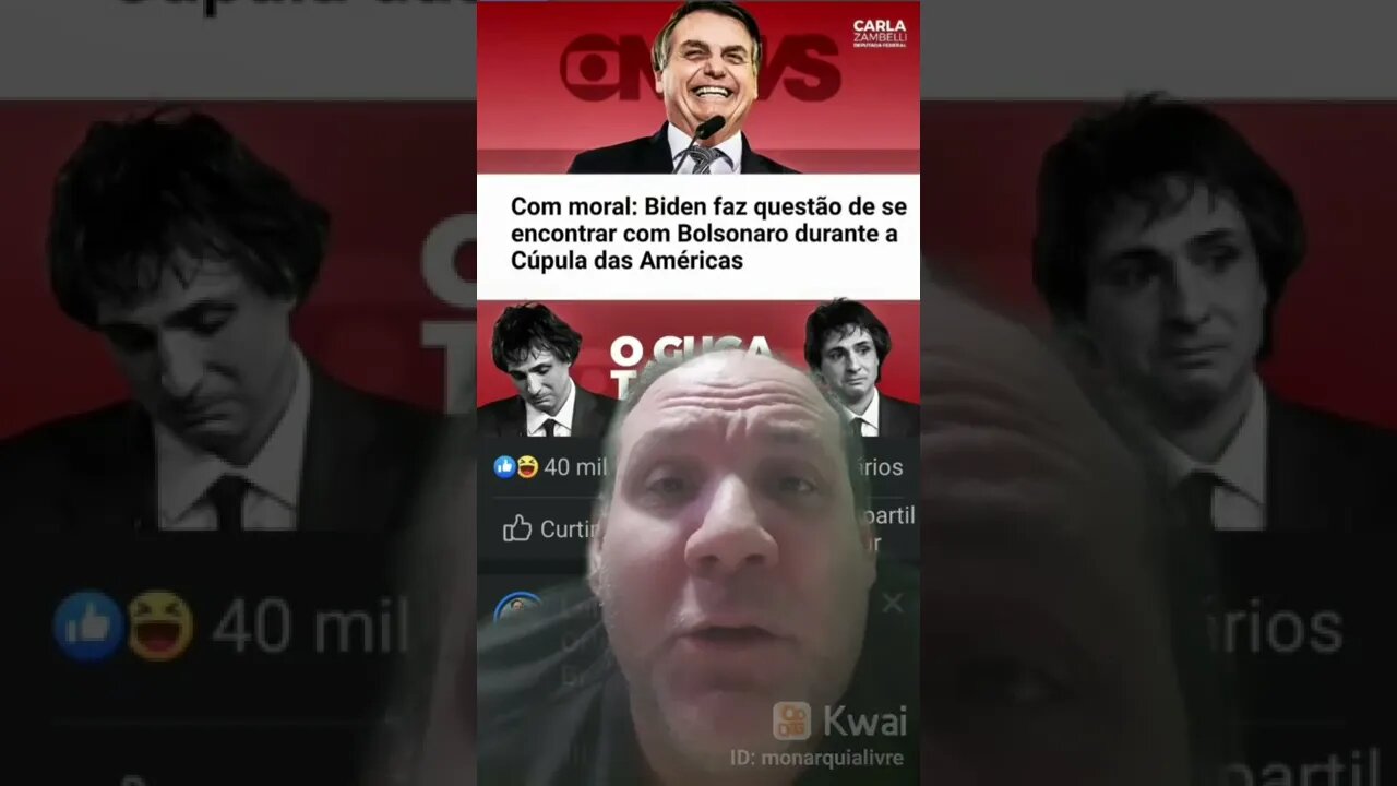 Guga da Globo News está desolado com sucesso de Bolsonaro na Cúpula das Américas