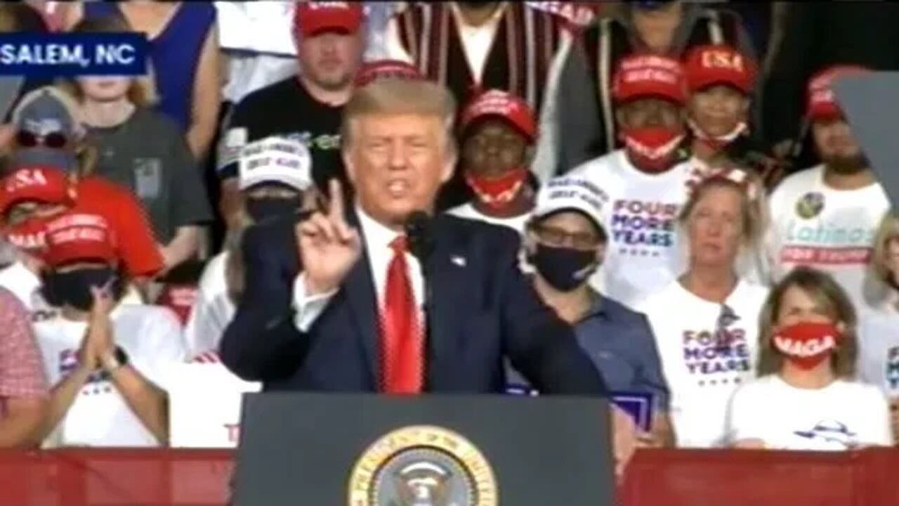 "The WALL Now Has Passed 300 Miles!" Trump Campaign Rally In Winston-Salem North Carolina