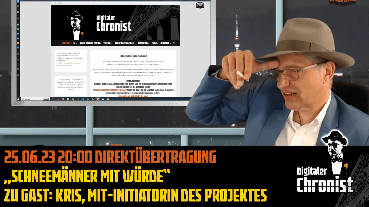 25.06.23 20:00 DÜ „Schneemänner mit Würde“ Zu Gast: Kris, Mit-Initiatorin des Projektes