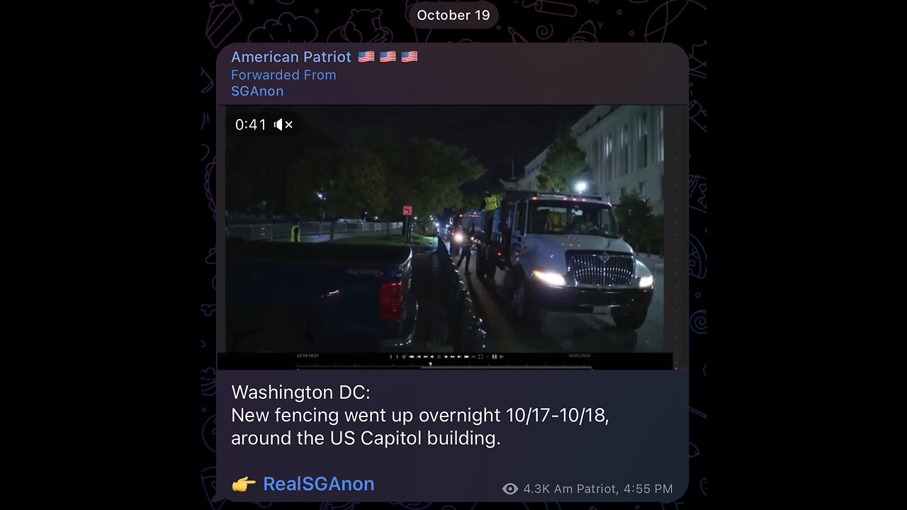 Washington DC: New fencing went up overnight 10/17-10/18, around the US Capitol building.