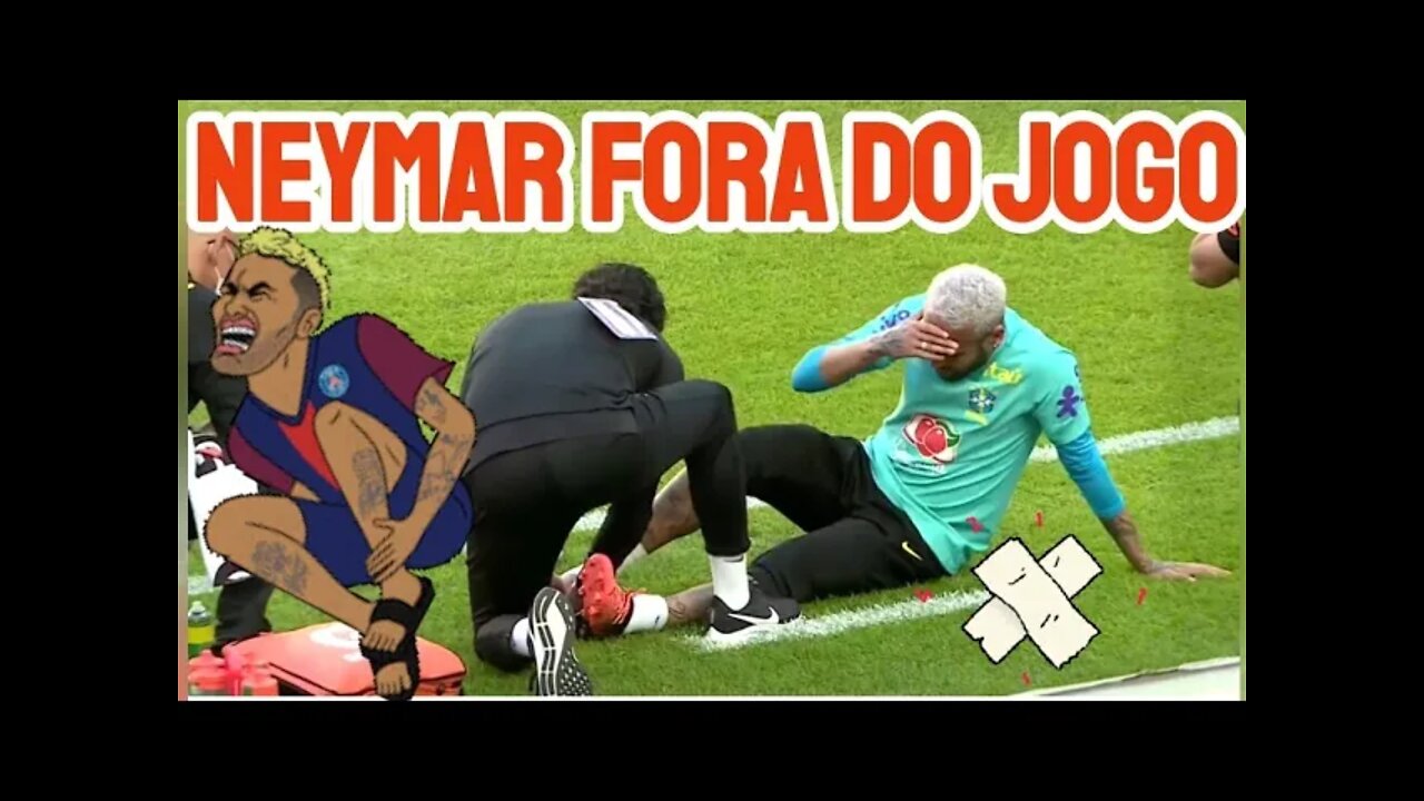 Neymar leva pisão, deixa treino da seleção brasileira e vira dúvida para amistoso contra a Coréia