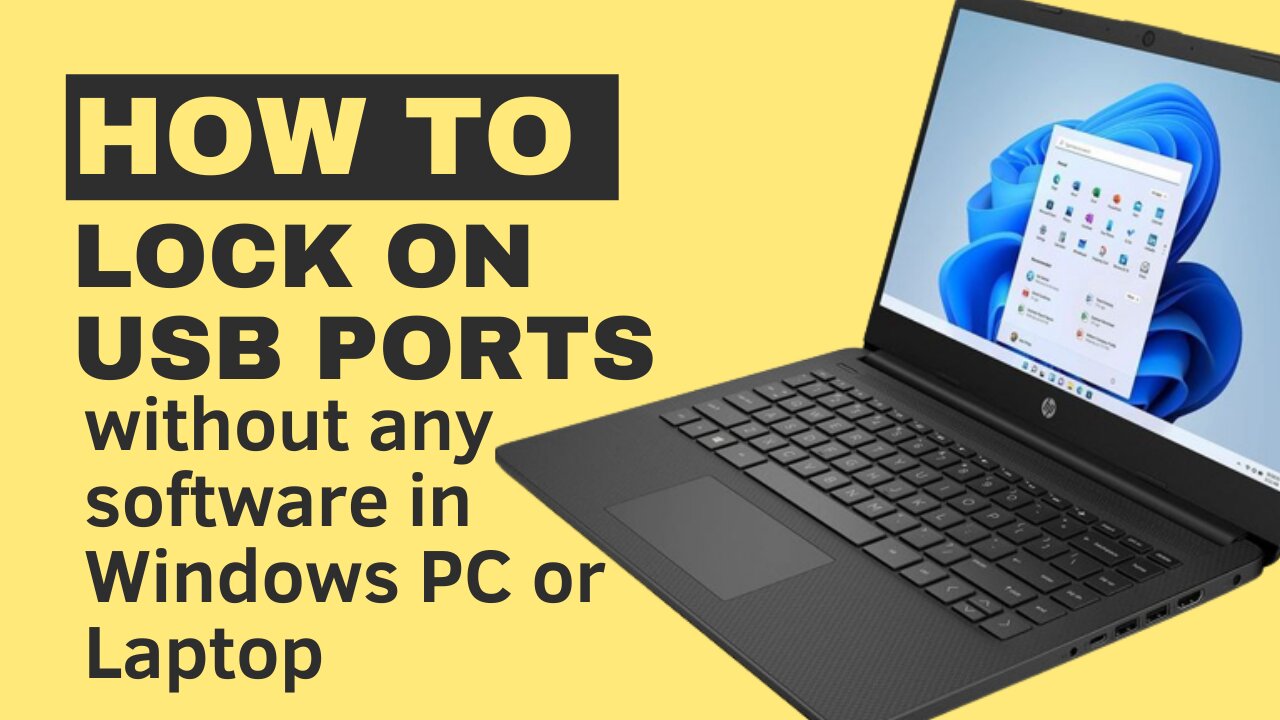 How to lock on USB ports without any software in Windows p c or laptop in URDU \hindi