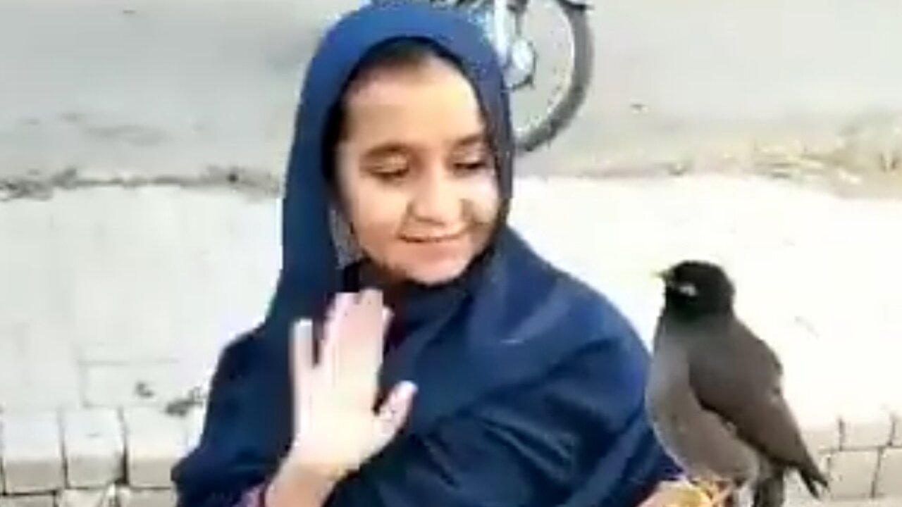 Myna with Girl.