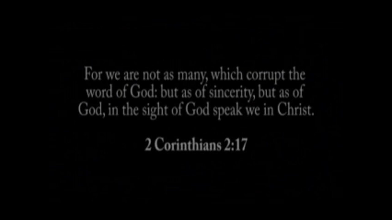 Corruption of the Word of God (2 Corinthians 2:17)