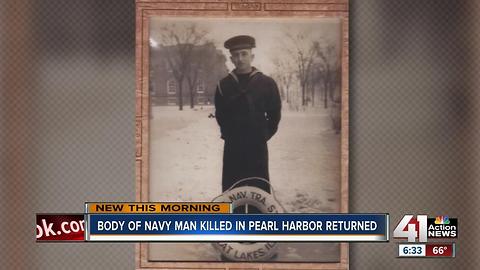 Body of Navy man killed in Pearl Harbor returns home