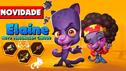 ELAINE "PANTERA" NOVO PERSONAGEM FINALMENTE CHEGOU ZOOBA: Jogo de Batalha Animal