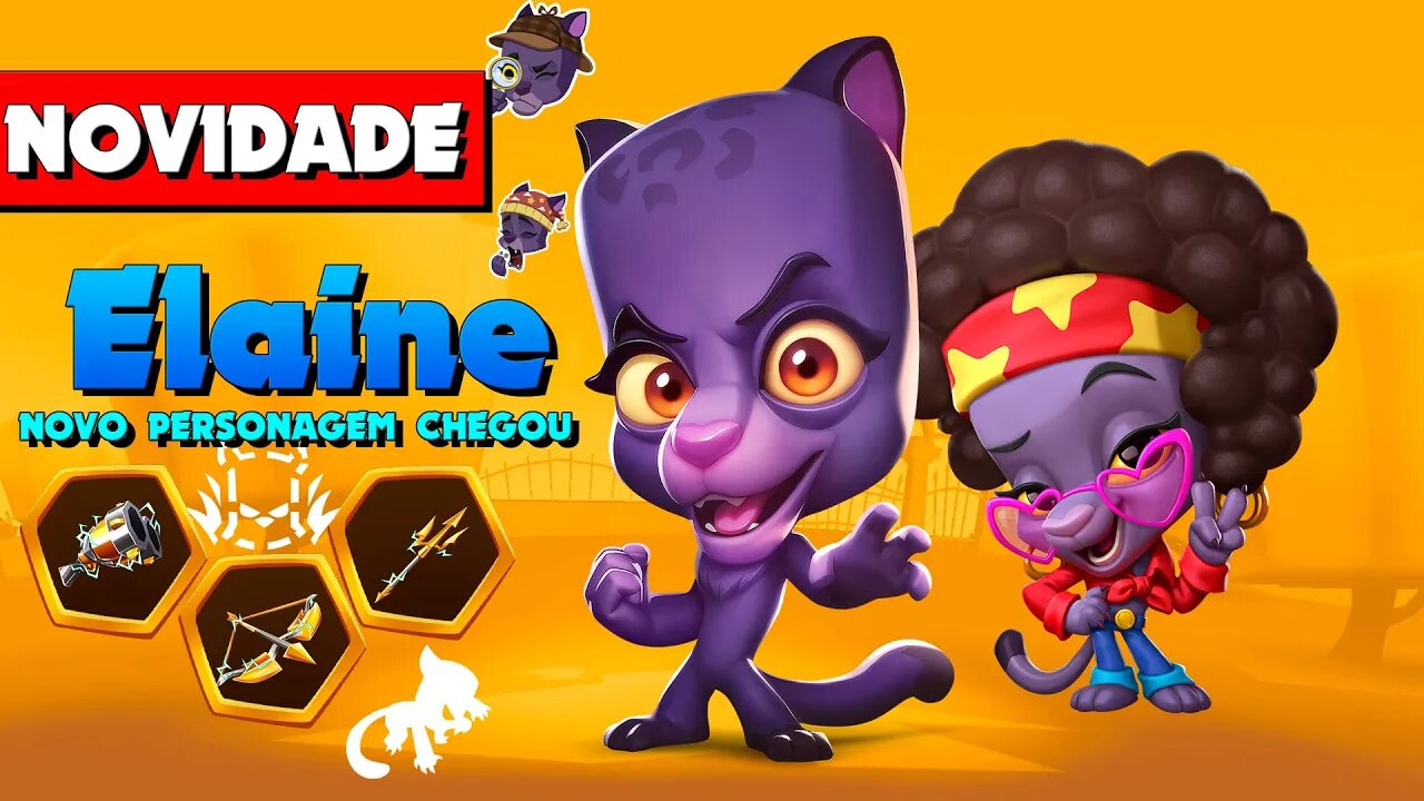 ELAINE "PANTERA" NOVO PERSONAGEM FINALMENTE CHEGOU ZOOBA: Jogo de Batalha Animal