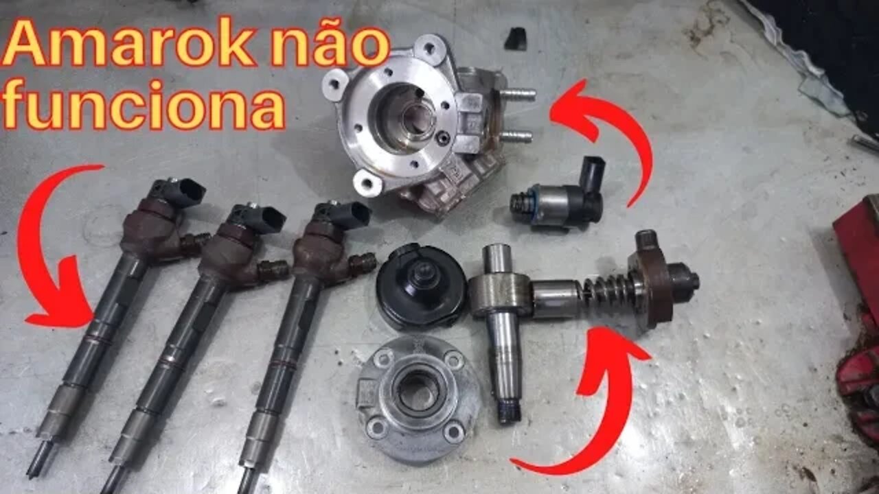 Amarok 180 CV não entra em funcionamento olha só o que era #motor #mecanica