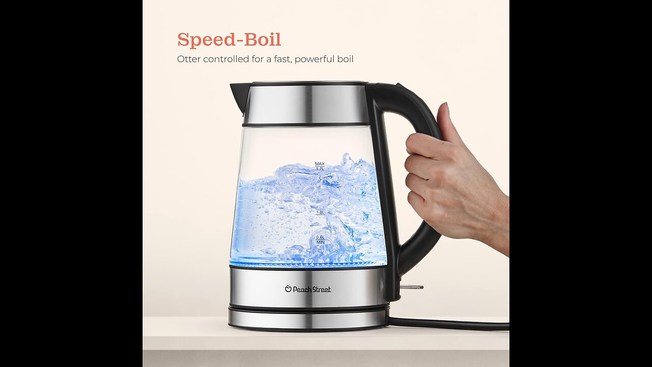 Speed-Boil Electric Kettle For Coffee & Tea