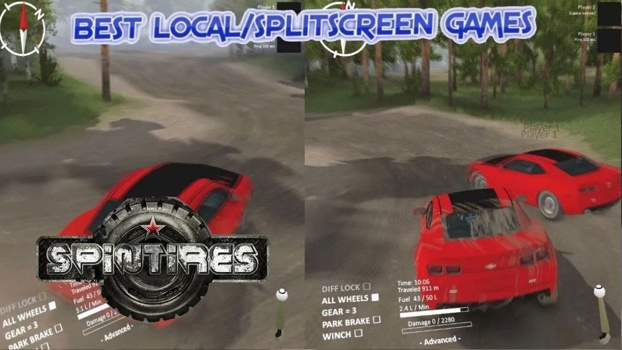 Spintires Multiplayer - Splitscreen with Mods [Gameplay]