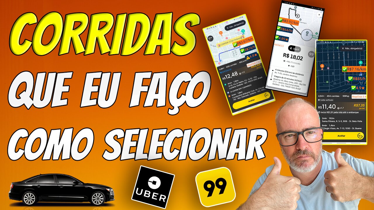 QUAIS CORRIDAS FAZER NOS APLICATIVOS | Quais as MELHORES Corridas na UBER e 99POP