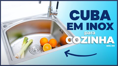 Cuba em Inox para Cozinha | Linha Diamond | Mod. 653 Lenharo Mega Store