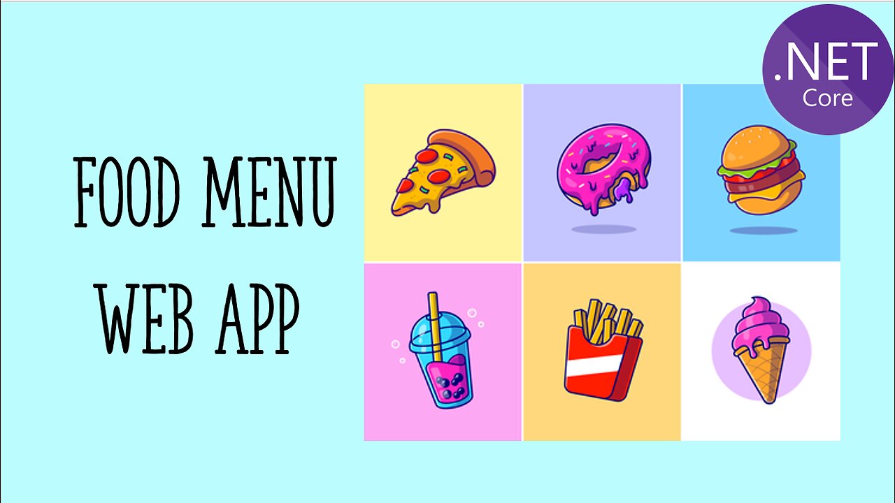 ASP.NET Core Tutorial - Food Menu Web App