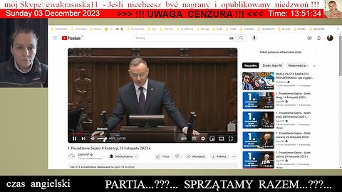 Ewka podważa budowę Centralnego Portu Komunikacyjnego - Ewka kontra Prezydent 👮🏻 - 03.12.2023 rok