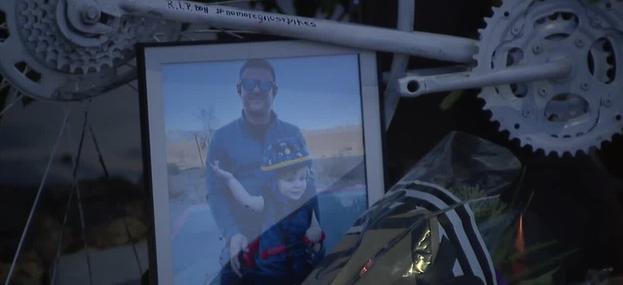 North Las Vegas man remembered with ghost bike memorial