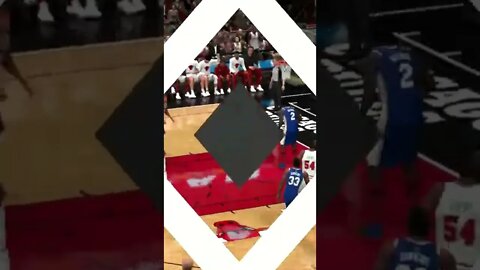 NBA 2k22 Michael Jordan Slams One Home #shorts