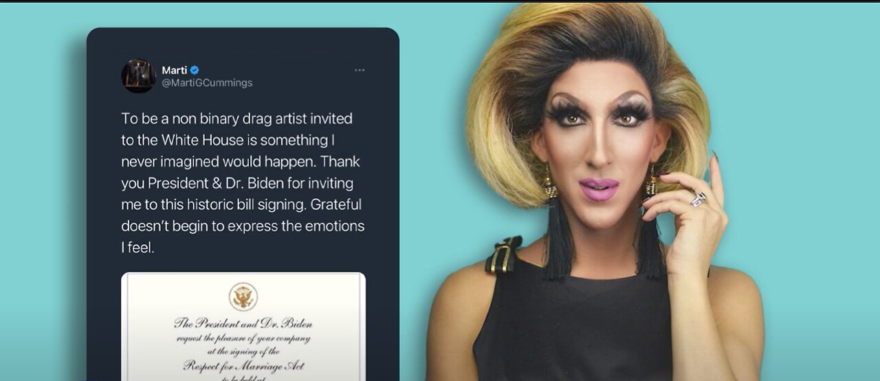 JOE BIDEN TO SIGN THE SAME SEX MARRIAGE BILL WITH A DRAG QUEEN