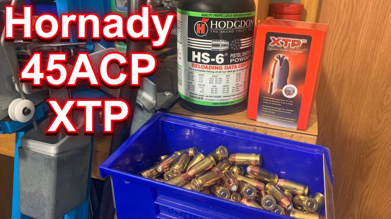 Reloading Hornady XTP 185gr 45acp On The Dillon RL 550 C