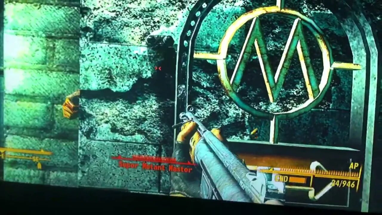 Super mutant master stuck in wall