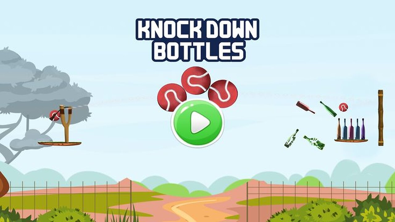 Knock Down Bottles | Forest World| Test your slingshot skills |levels 16 to 20| Andriod gaming land