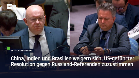 "Neuer Tiefpunkt einiger UN-Kollegen" – US-geführte Resolution gegen Russland-Referenden gescheitert