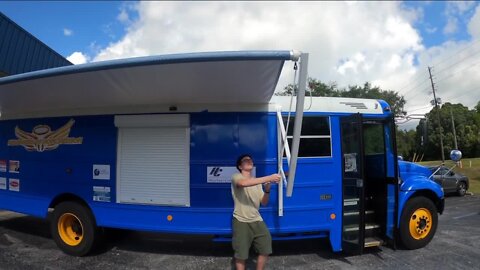 Pasco County teen converts school bus into mobile food pantry