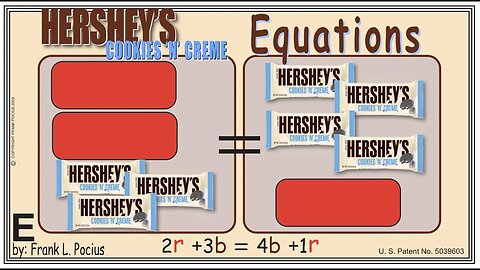 E_vis HERSHEY'S COOKIES 'N' CREME 2r+3b=4b+1r