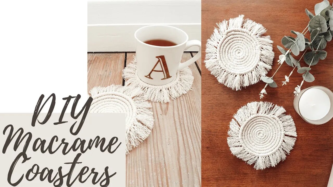 How To Make Macrame Coaster | DIY Tutorial | Boho Home Decor